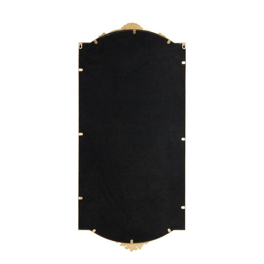 Gold Floral Embellished Metal Room Wall Mirror